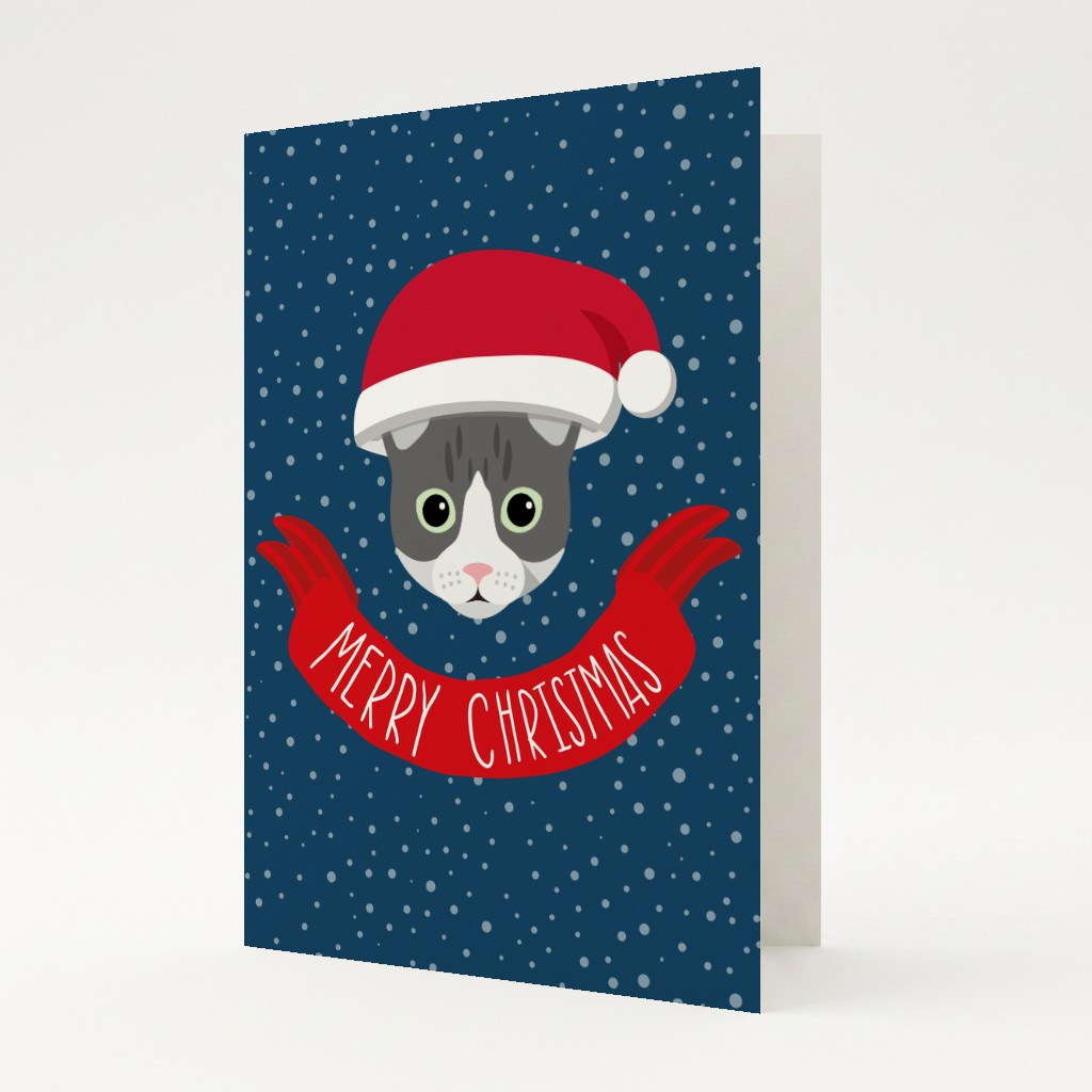 Merry Christmas Banner: Personalised {breedFullName} Card