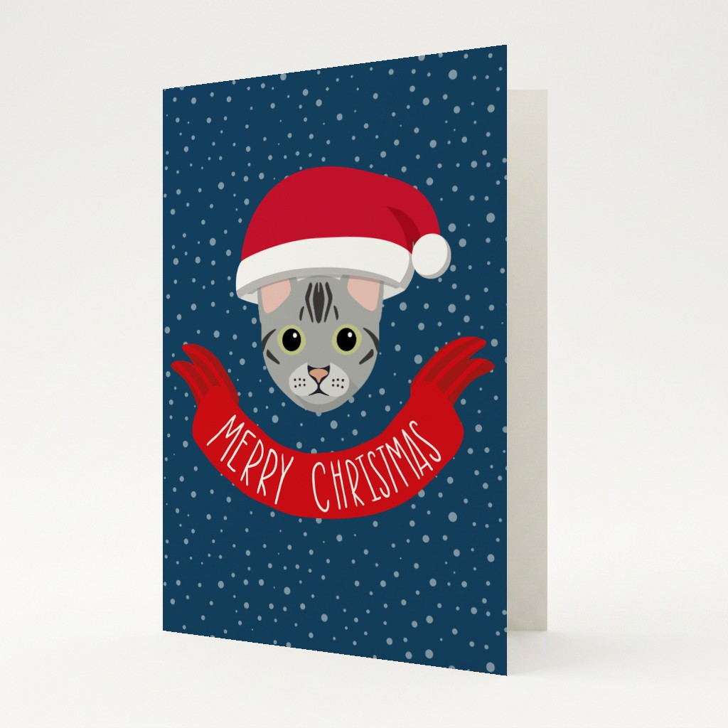 Merry Christmas Banner: Personalised {breedFullName} Card