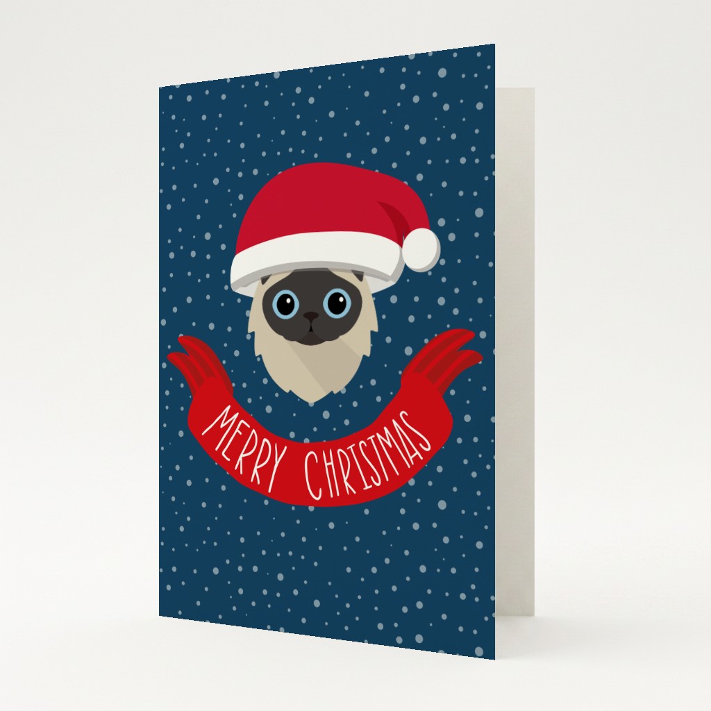 Merry Christmas Banner: Personalized {breedFullName} Card