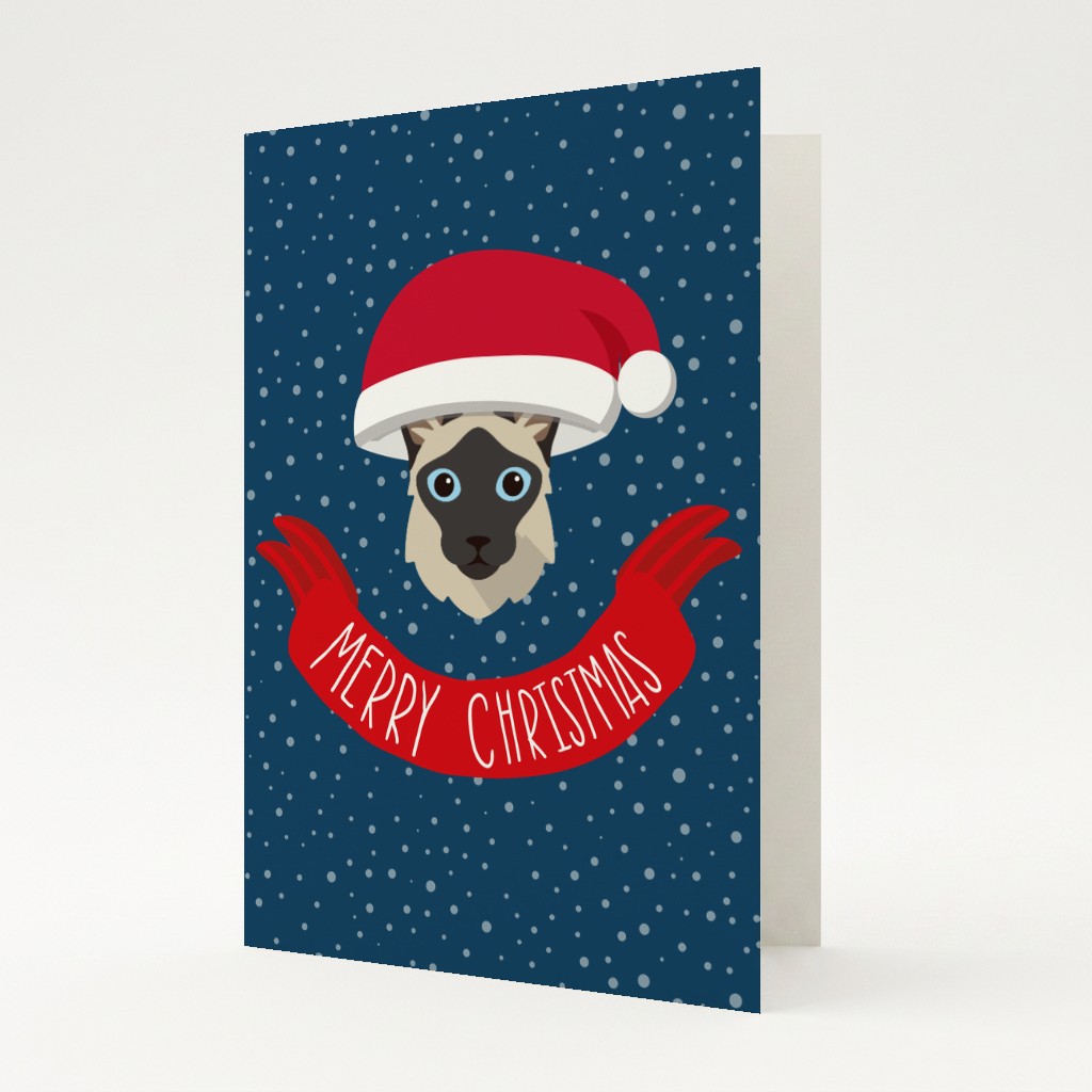 Merry Christmas Banner: Personalised {breedFullName} Card