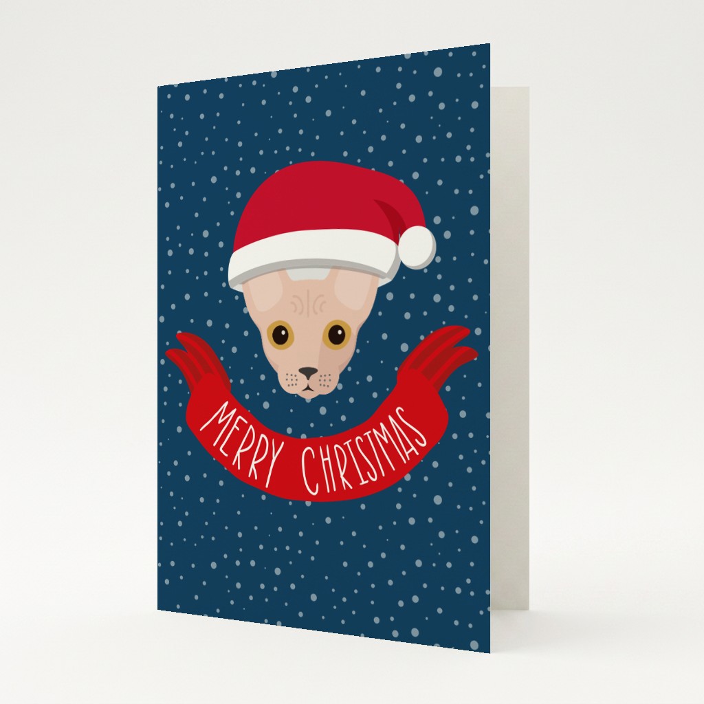 Merry Christmas Banner: Personalized {breedFullName} Card