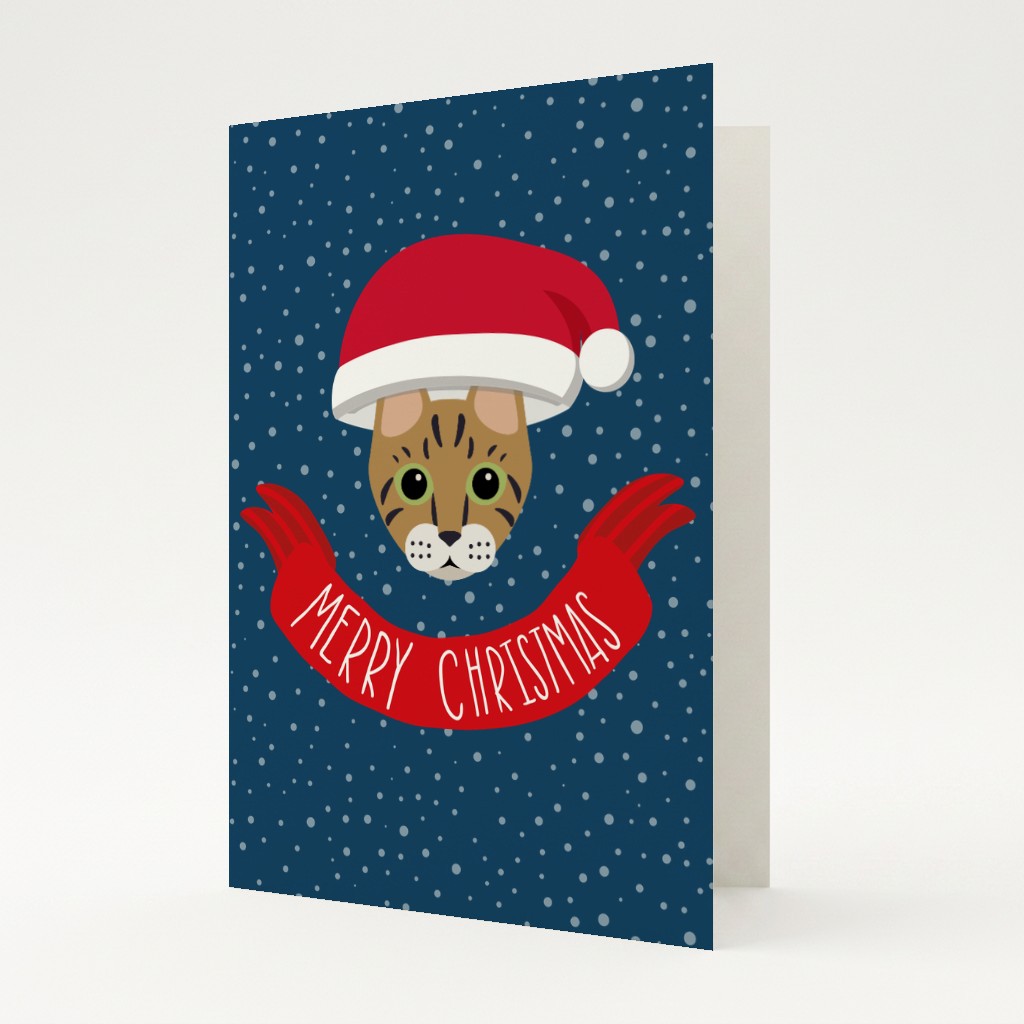 Merry Christmas Banner: Personalised {breedFullName} Card