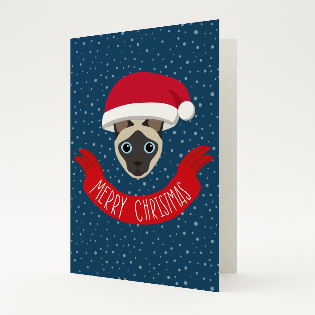 Merry Christmas Banner: Personalised {breedFullName} Card