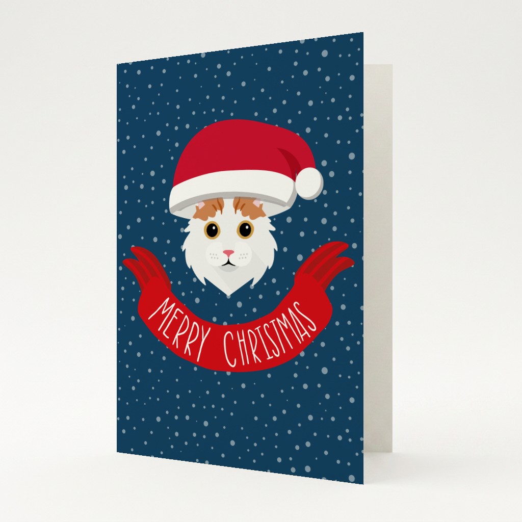 Merry Christmas Banner: Personalised {breedFullName} Card
