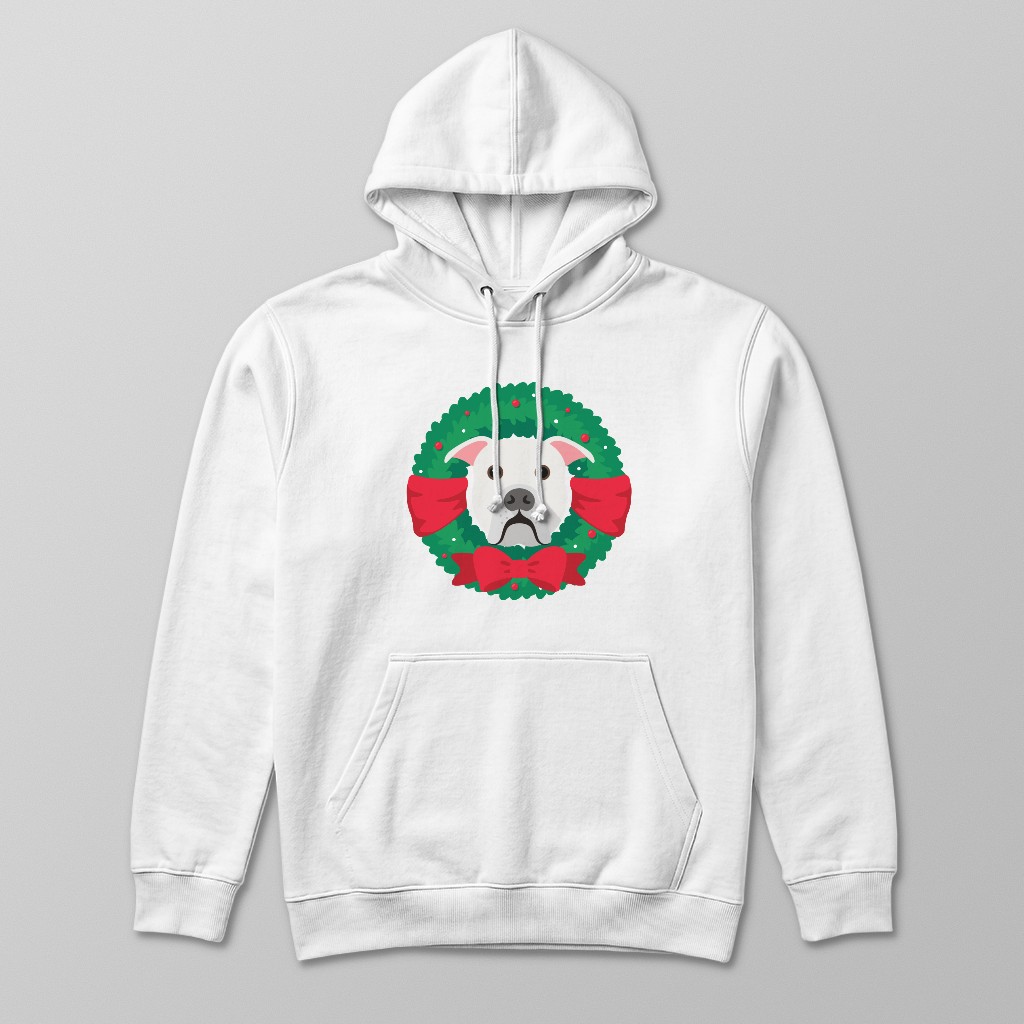 Festive Wreath: Personalised {breedFullName} Hoodie
