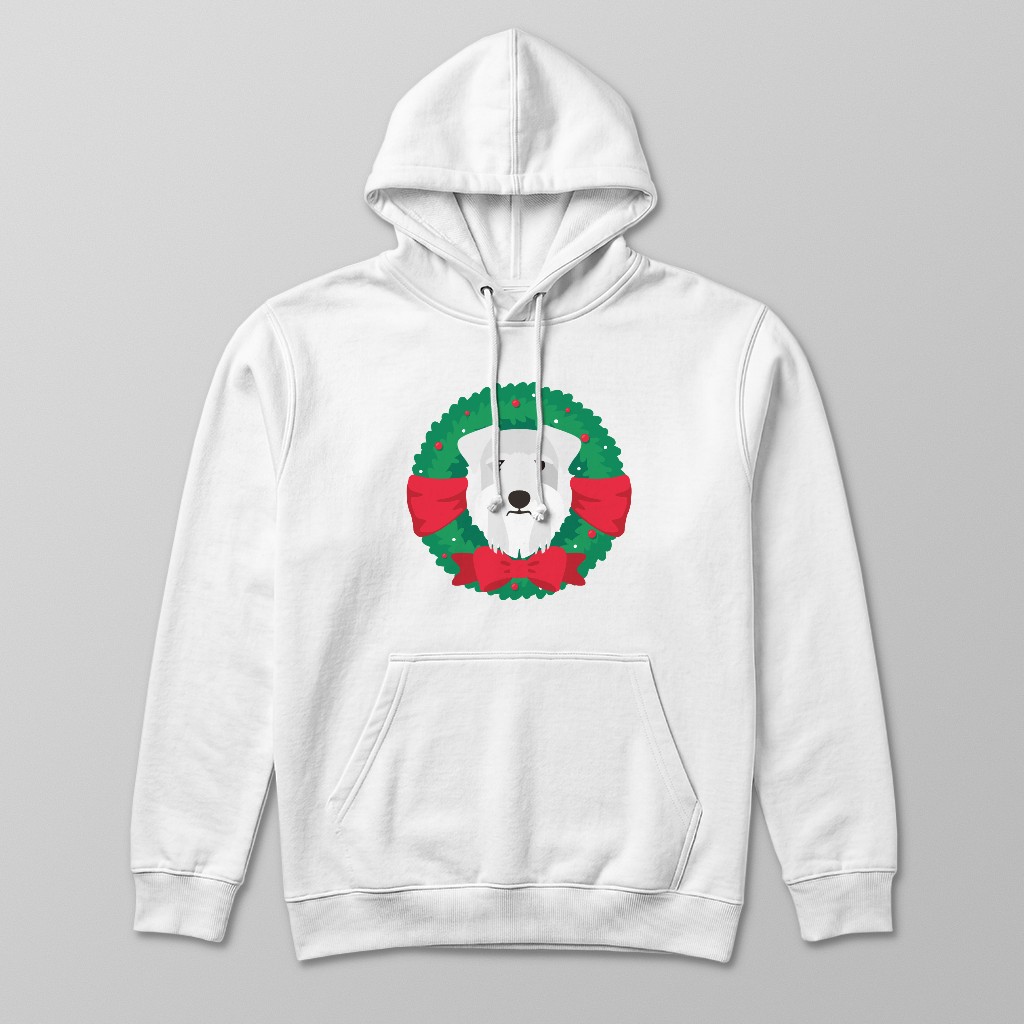 Festive Wreath: Personalised {breedFullName} Hoodie