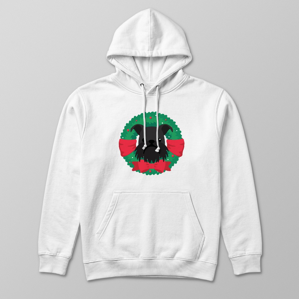 Festive Wreath: Personalised {breedFullName} Hoodie