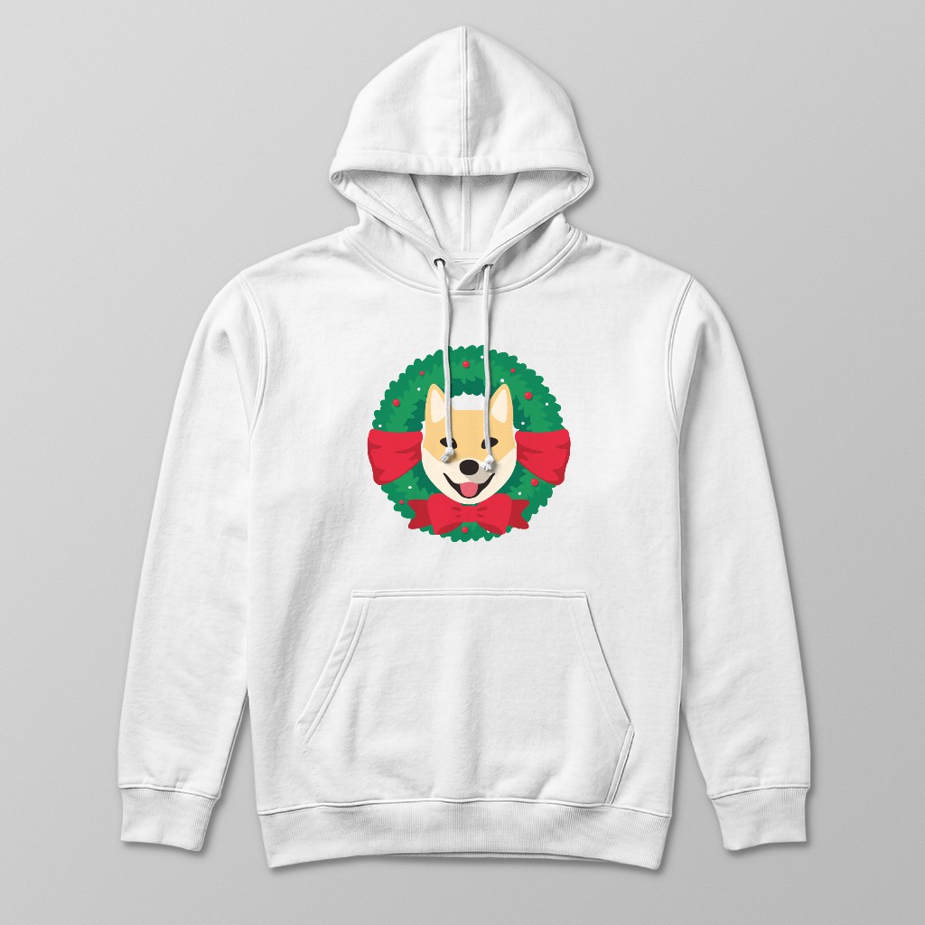 Festive Wreath: Personalised {breedFullName} Hoodie