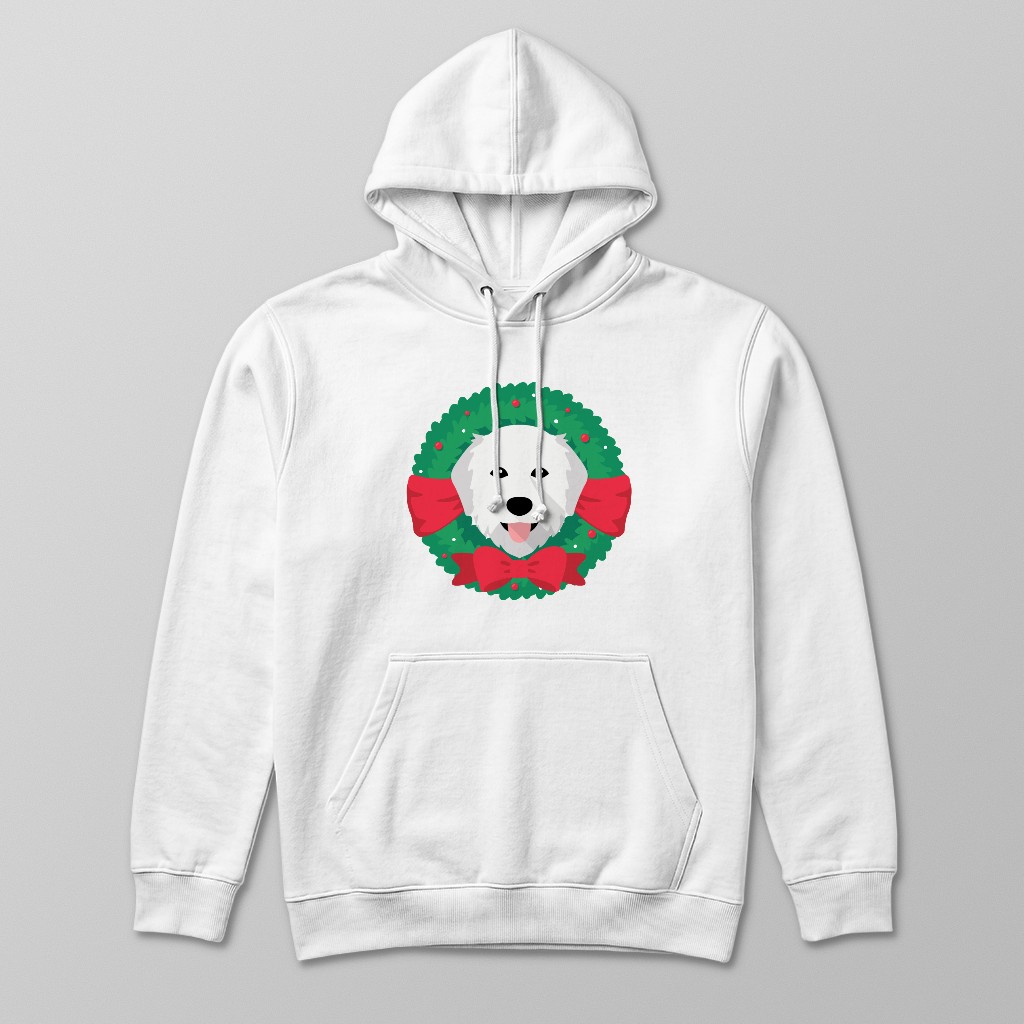 Festive Wreath: Personalised {breedFullName} Hoodie