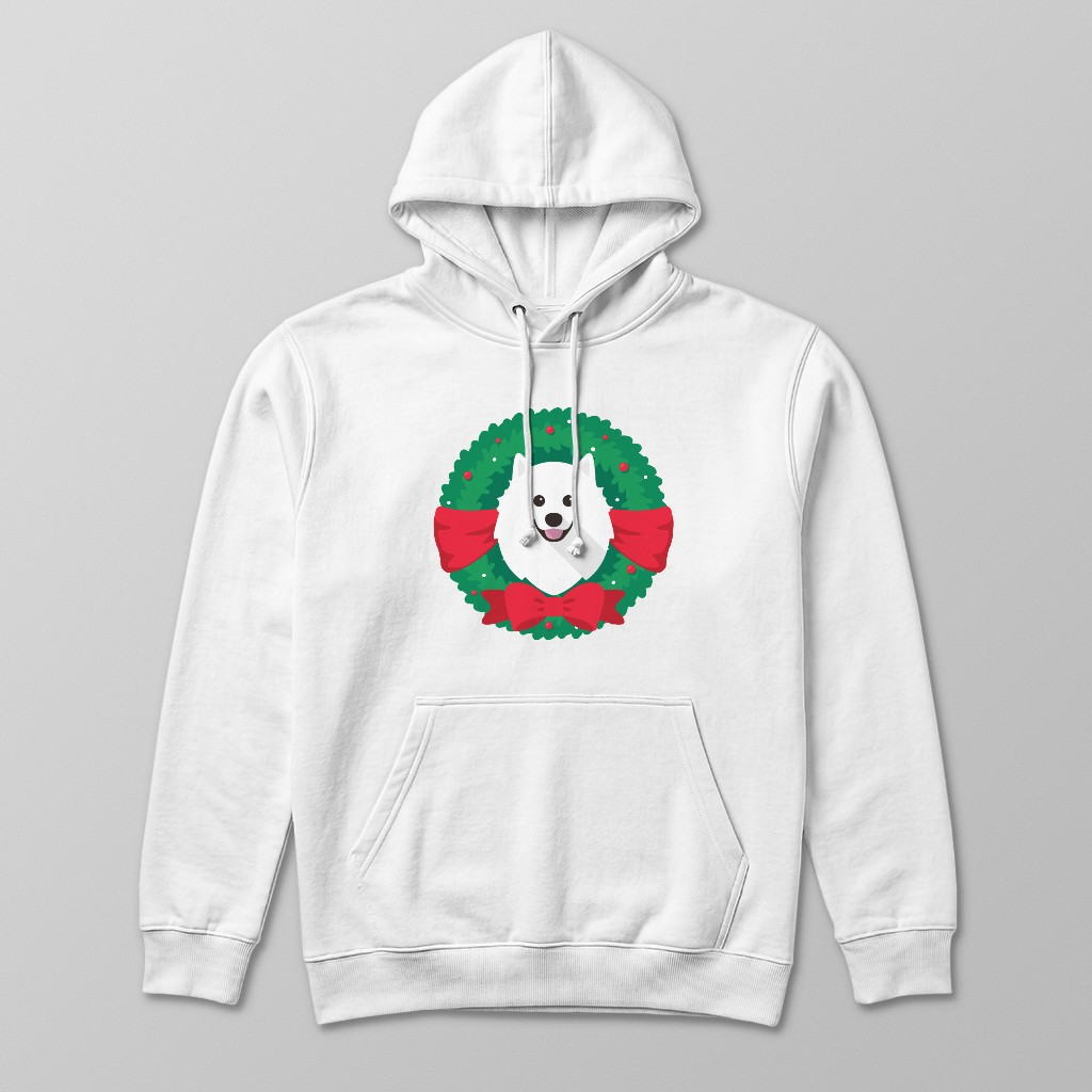 Festive Wreath: Personalised {breedFullName} Hoodie