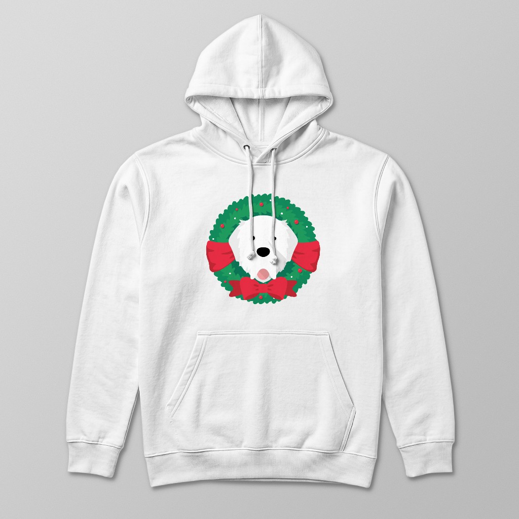 Festive Wreath: Personalised {breedFullName} Hoodie
