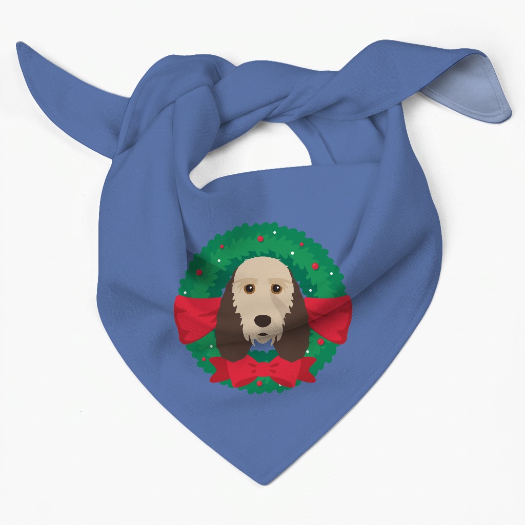 Festive Wreath: Personalised {breedFullName} Bandana