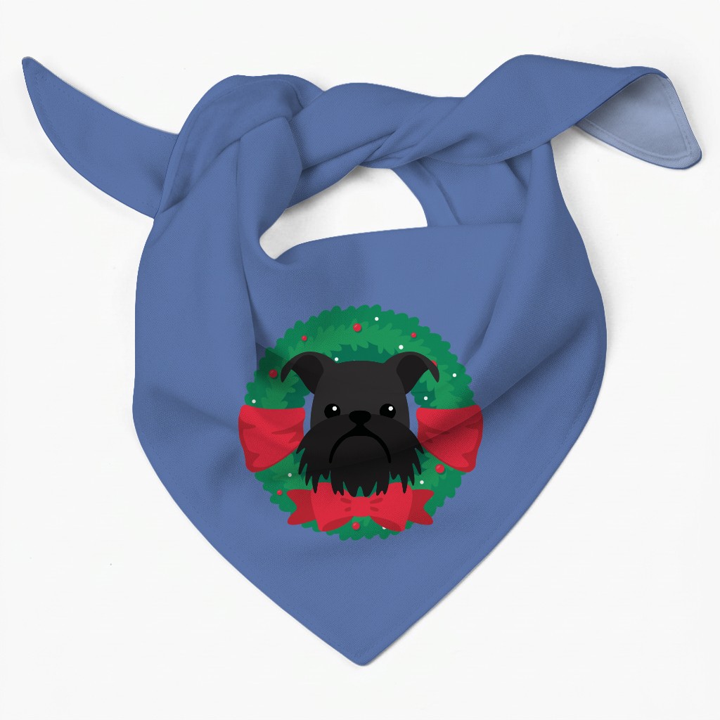 Festive Wreath: Personalised {breedFullName} Bandana