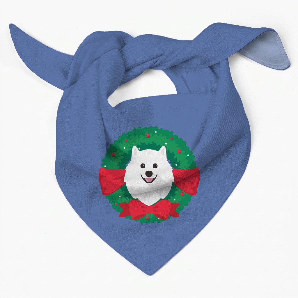 Festive Wreath: Personalised {breedFullName} Bandana