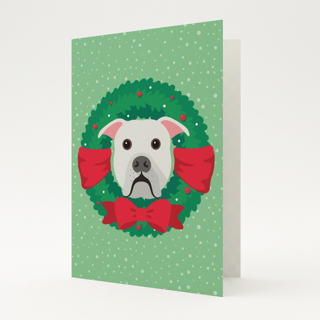 Festive Wreath: Personalised {breedFullName} Card