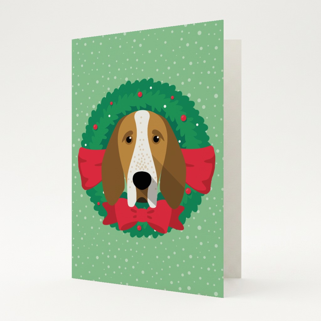 Festive Wreath: Personalised {breedFullName} Card