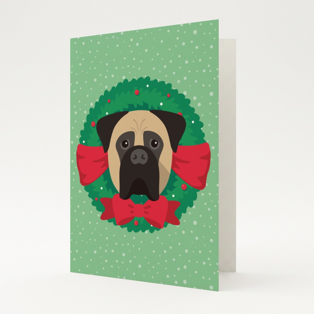 Festive Wreath: Personalised {breedFullName} Card