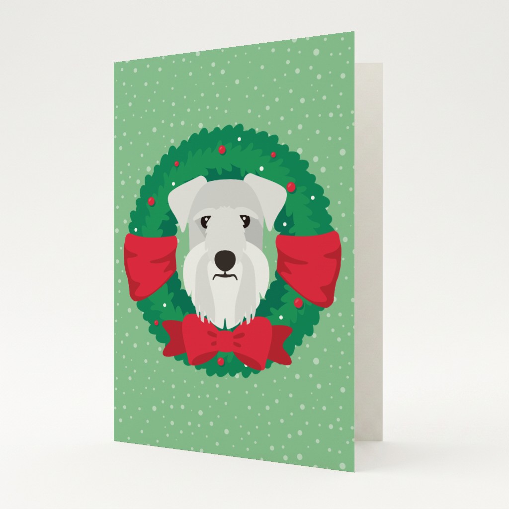 Festive Wreath: Personalised {breedFullName} Card