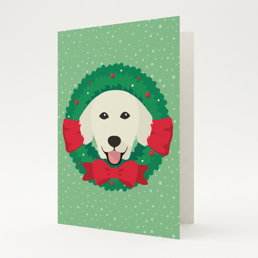 Festive Wreath: Personalised {breedFullName} Card