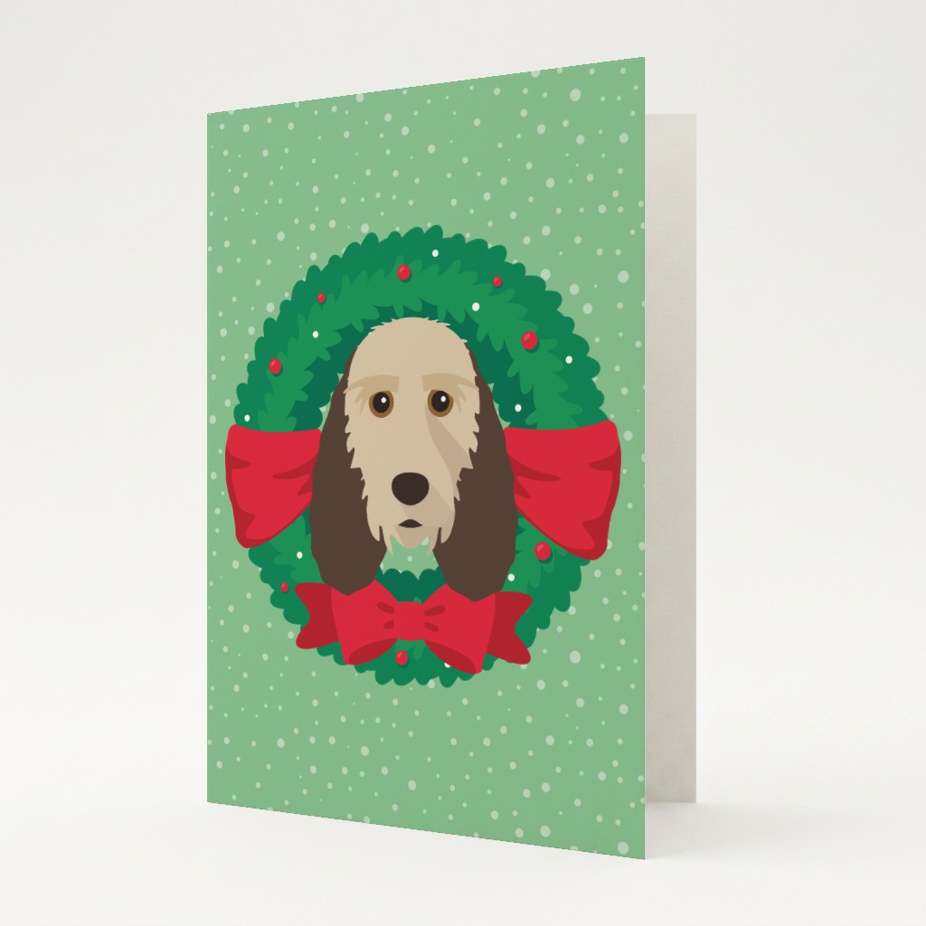 Festive Wreath: Personalised {breedFullName} Card