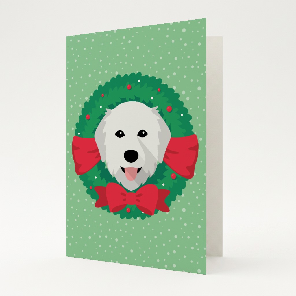 Festive Wreath: Personalised {breedFullName} Card