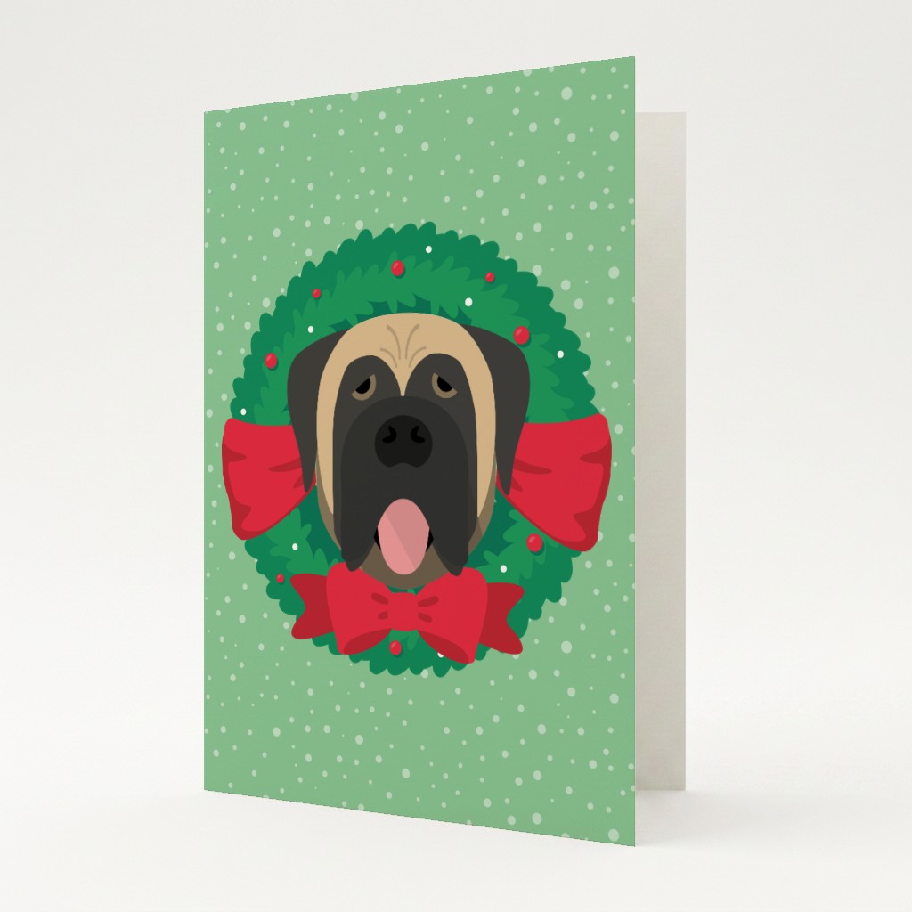 Festive Wreath: Personalised {breedFullName} Card