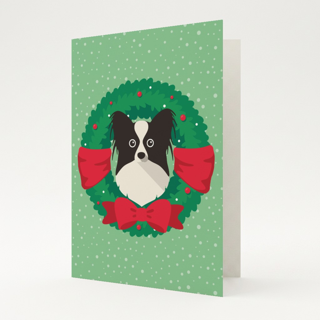 Festive Wreath: Personalised {breedFullName} Card