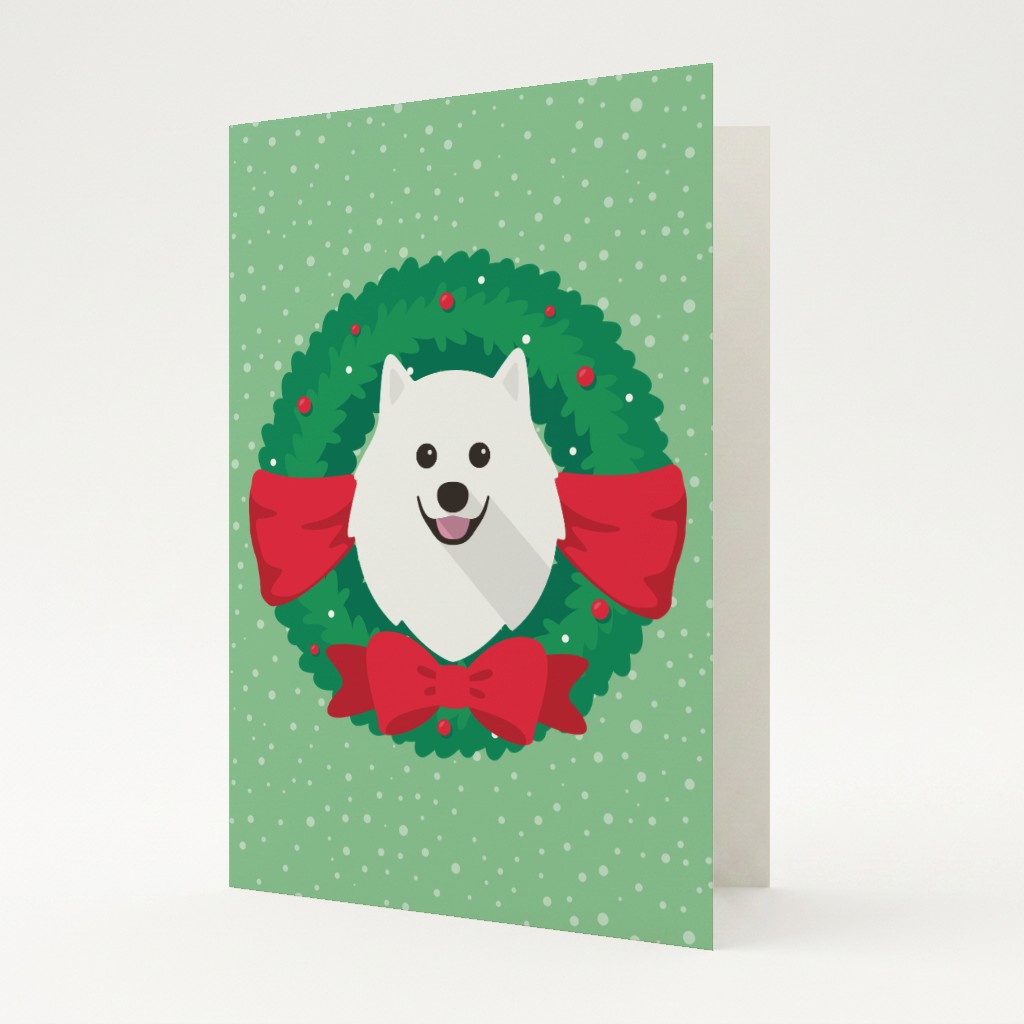 Festive Wreath: Personalised {breedFullName} Card