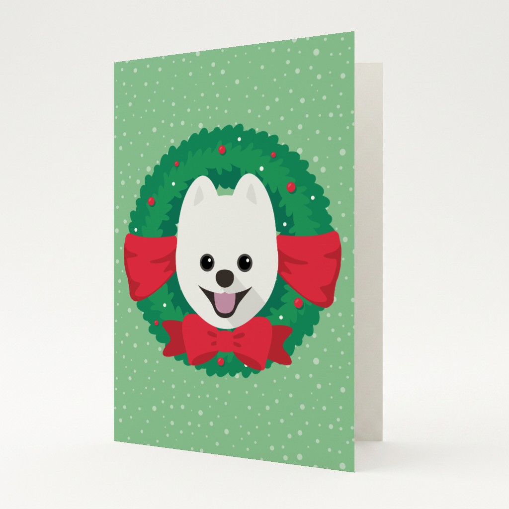 Festive Wreath: Personalised {breedFullName} Card