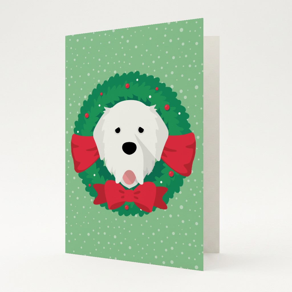 Festive Wreath: Personalised {breedFullName} Card