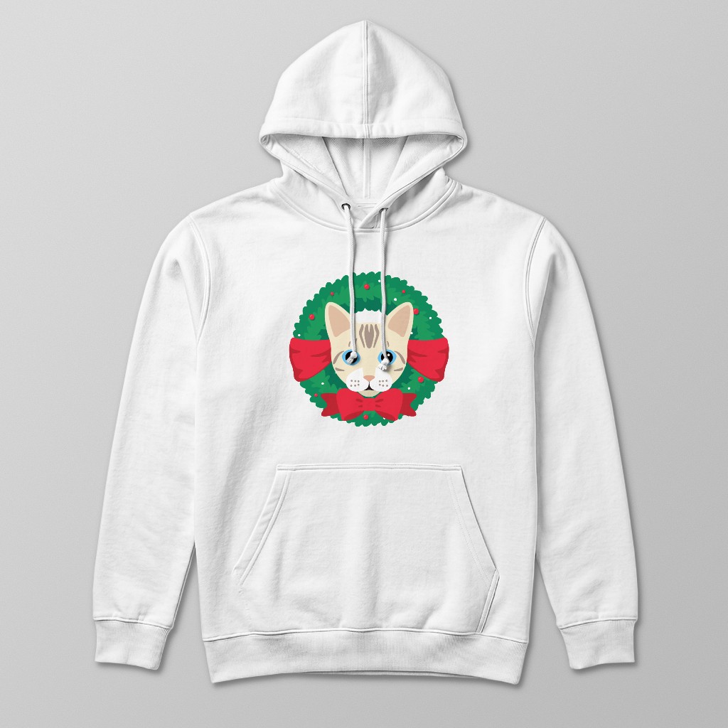 Festive Wreath: Personalised {breedFullName} Hoodie