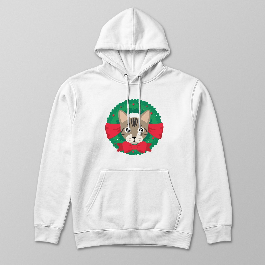 Festive Wreath: Personalised {breedFullName} Hoodie