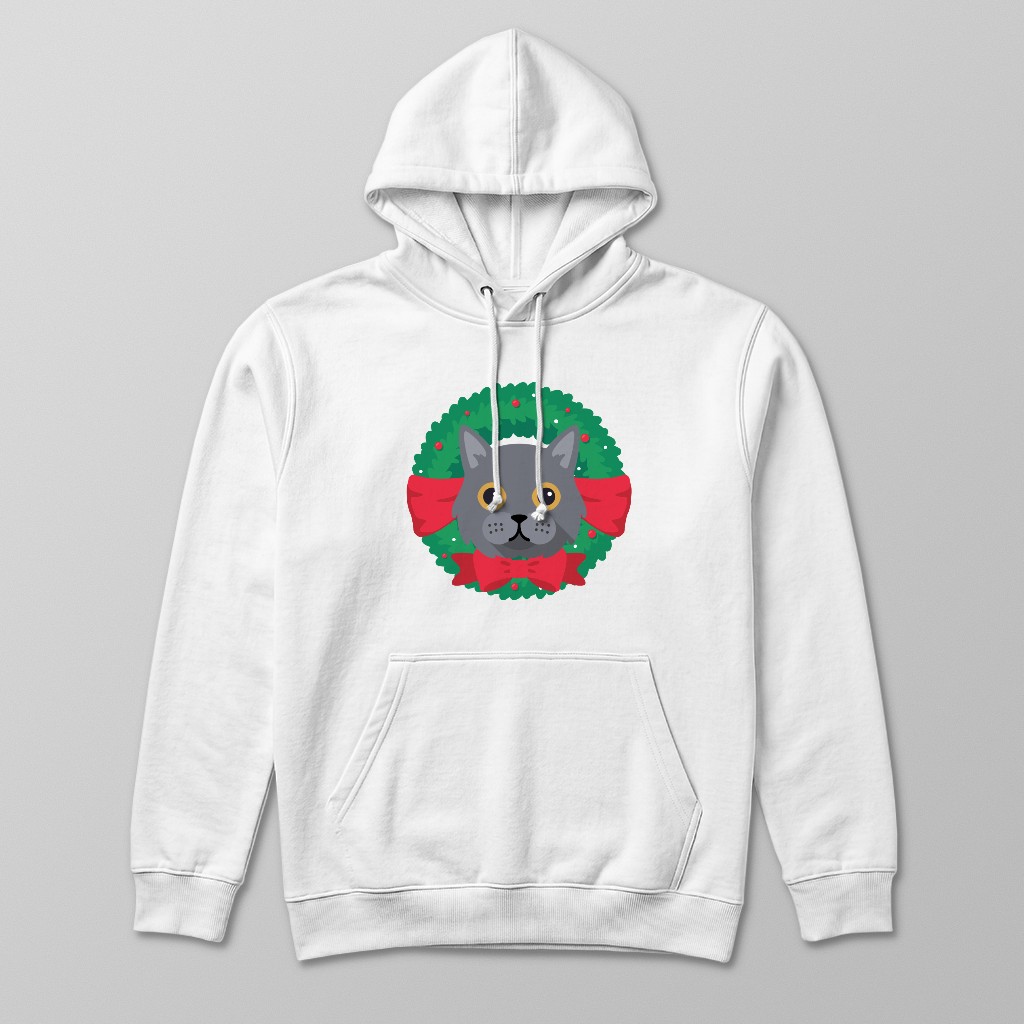 Festive Wreath: Personalised {breedFullName} Hoodie