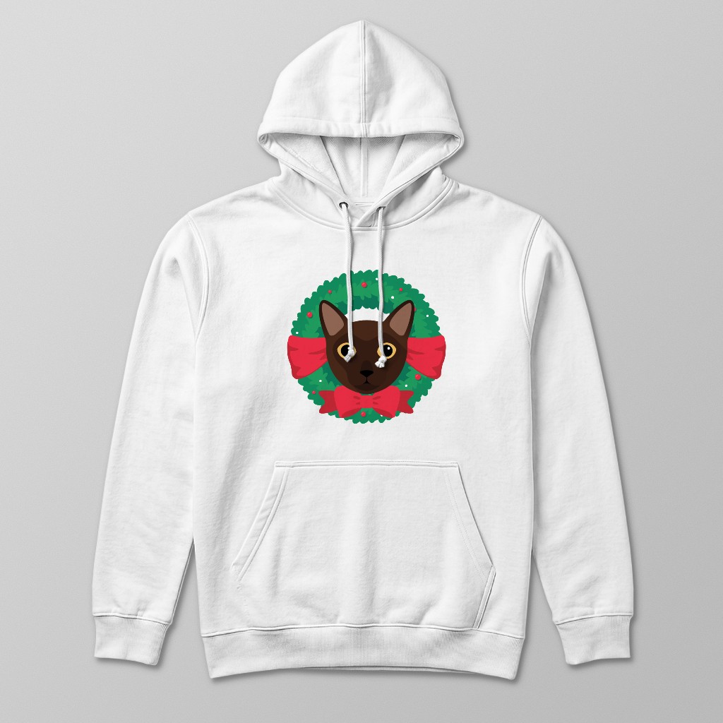 Festive Wreath: Personalised {breedFullName} Hoodie