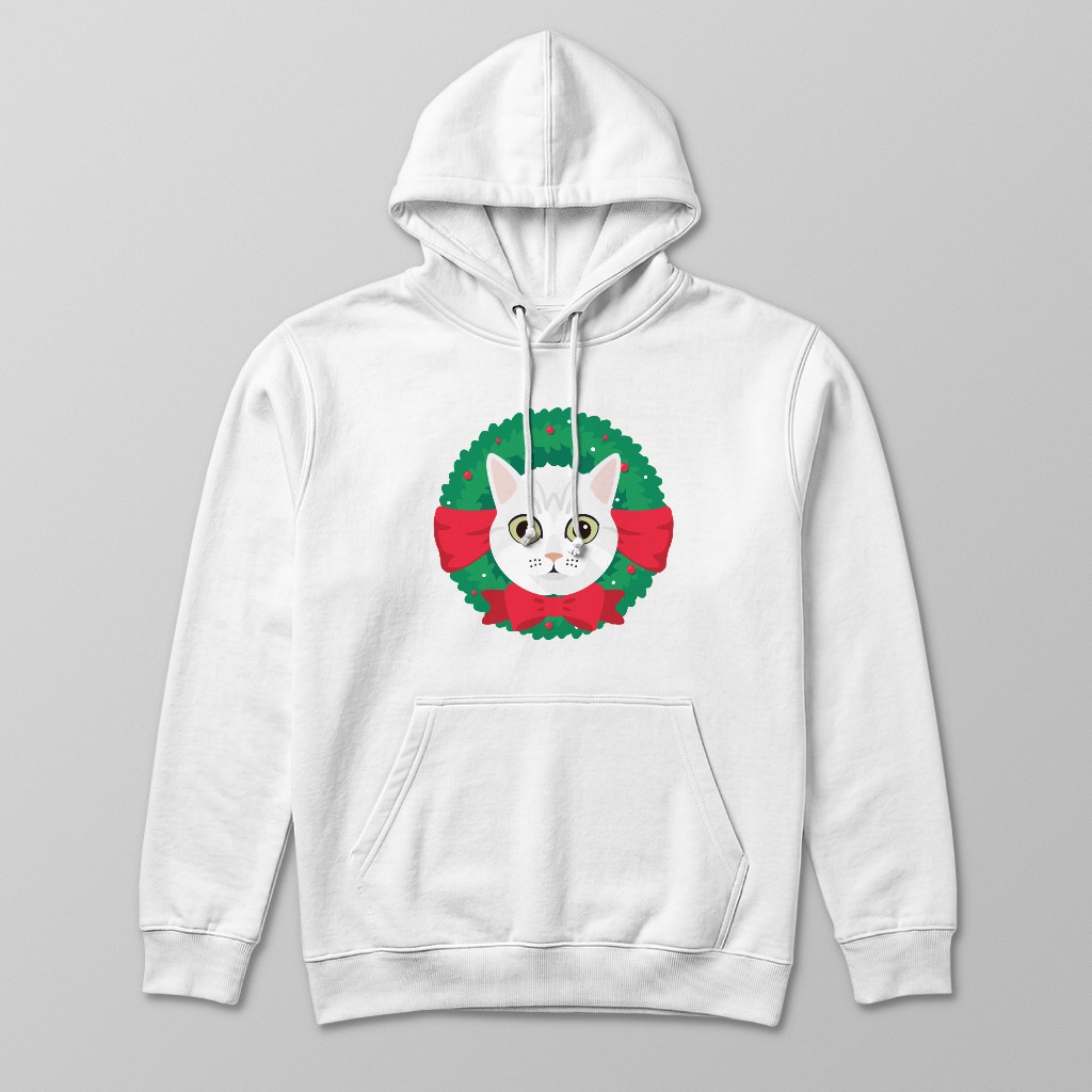 Festive Wreath: Personalised {breedFullName} Hoodie
