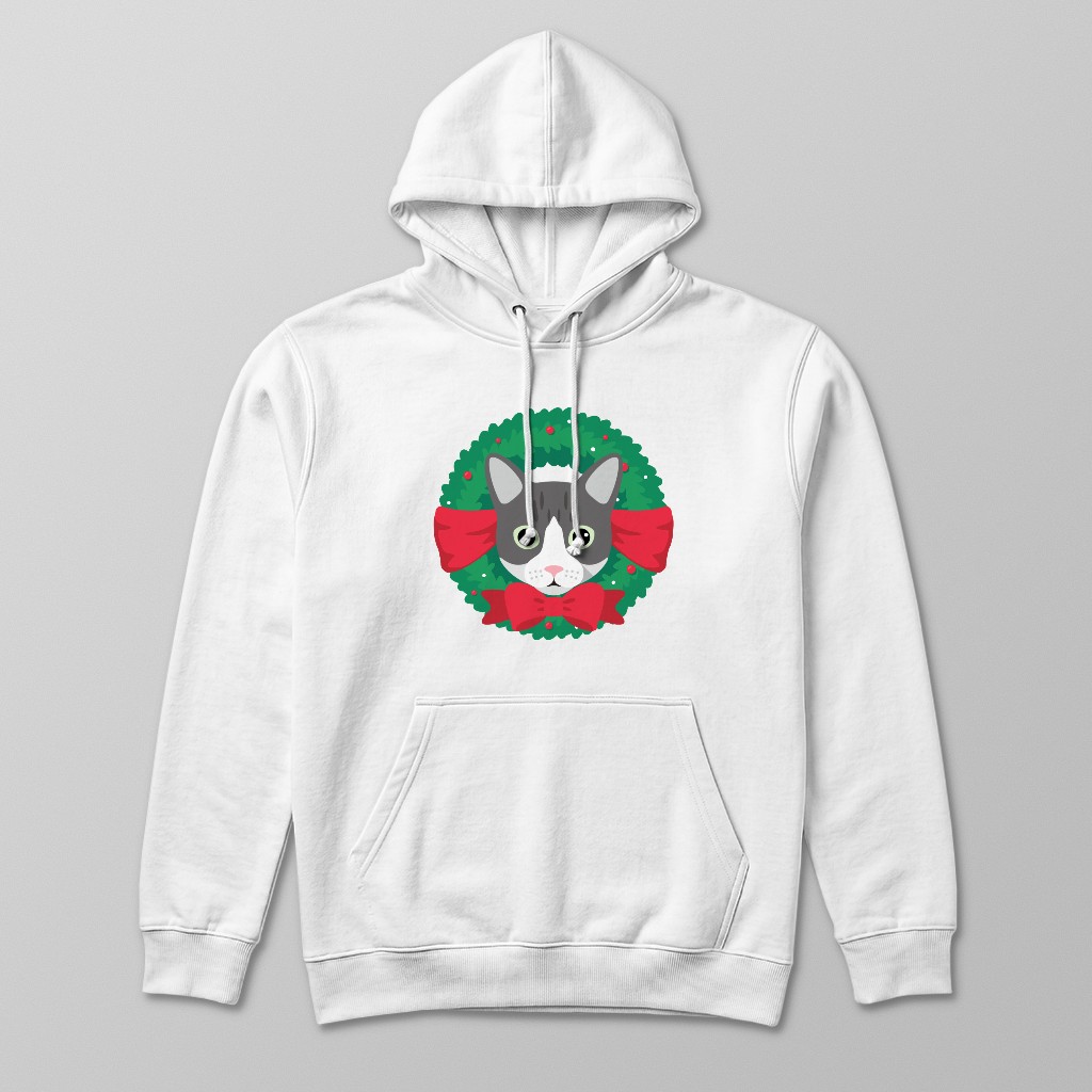 Festive Wreath: Personalised {breedFullName} Hoodie