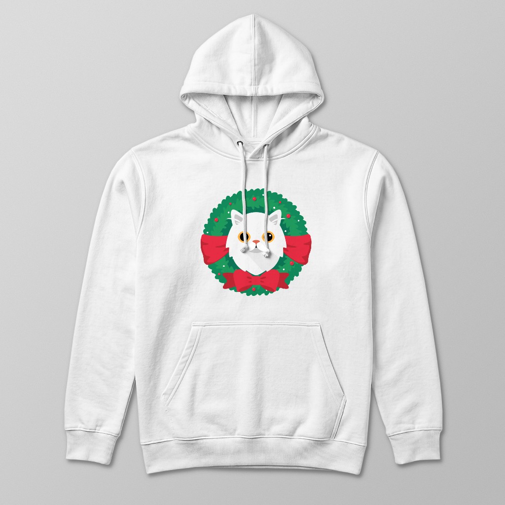 Festive Wreath: Personalised {breedFullName} Hoodie