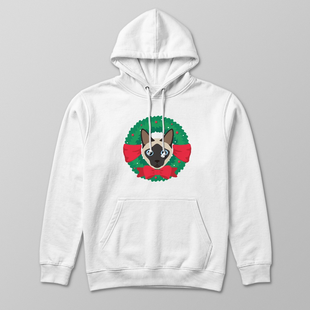 Festive Wreath: Personalised {breedFullName} Hoodie