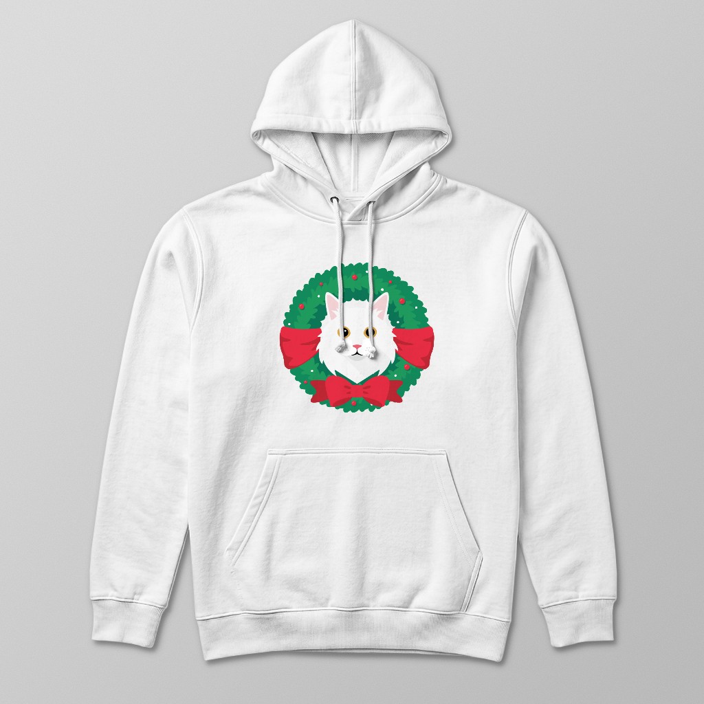 Festive Wreath: Personalised {breedFullName} Hoodie