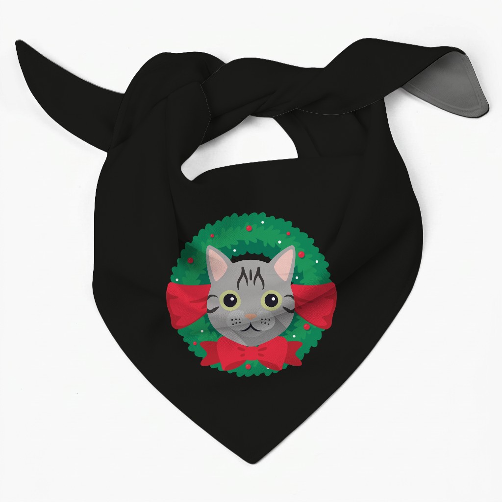 Festive Wreath: Personalised {breedFullName} Bandana