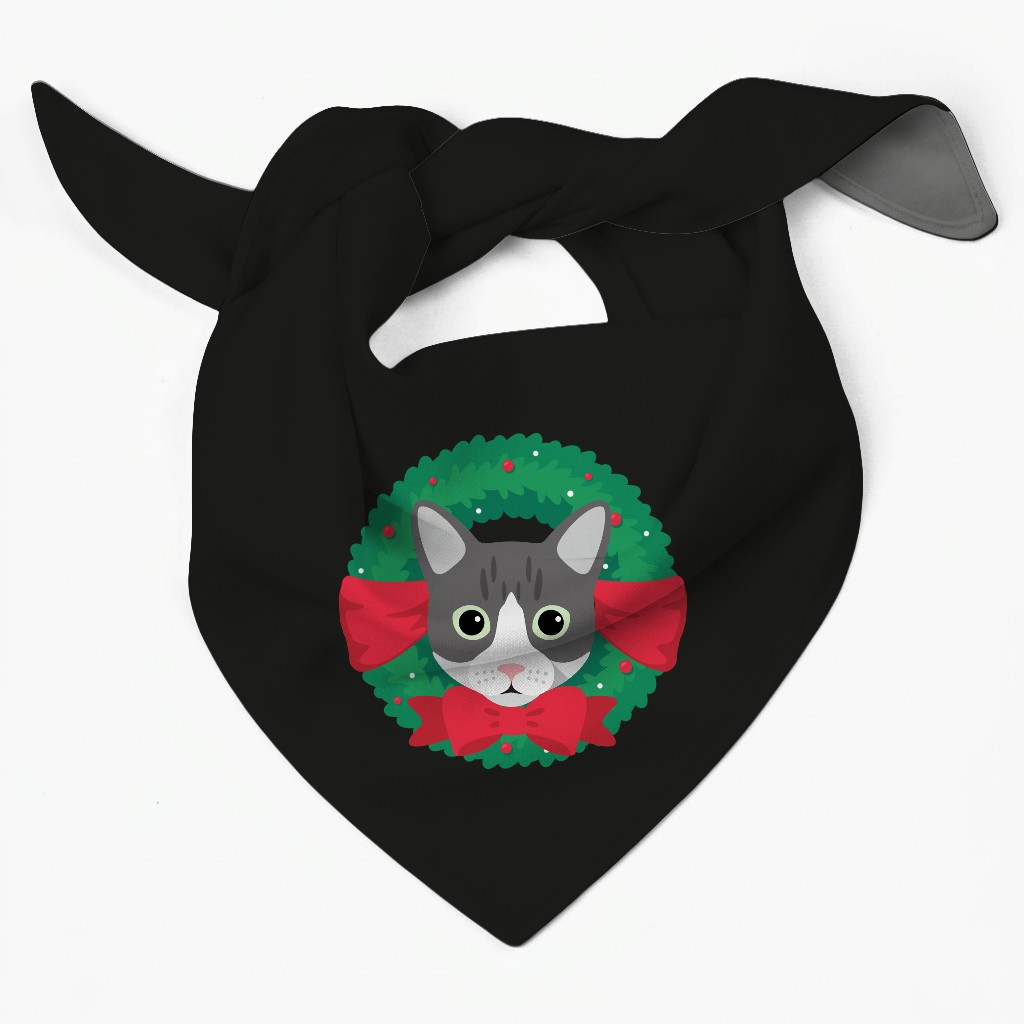 Festive Wreath: Personalised {breedFullName} Bandana