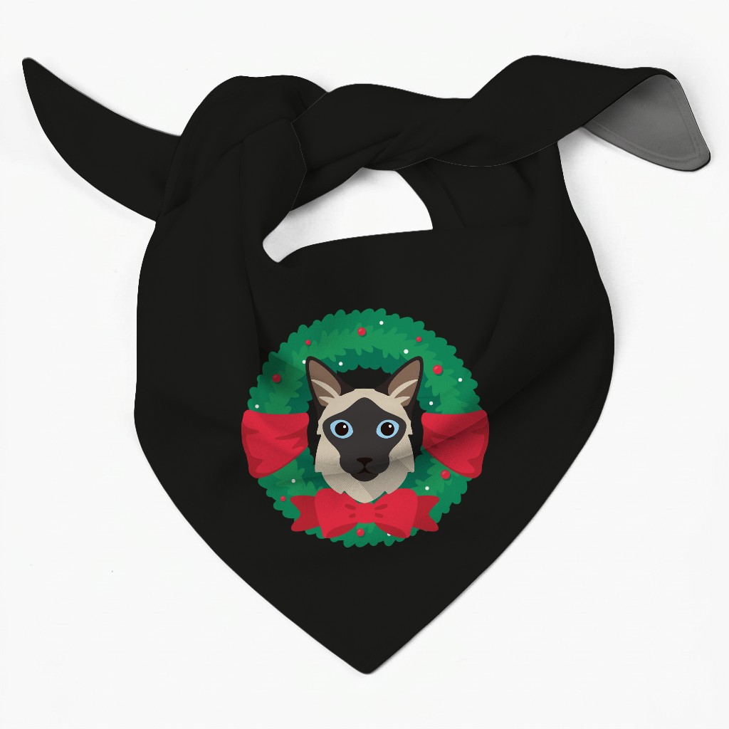 Festive Wreath: Personalised {breedFullName} Bandana