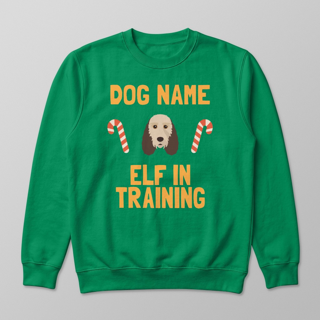Elf In Training: Personalised {breedFullName} Sweatshirt