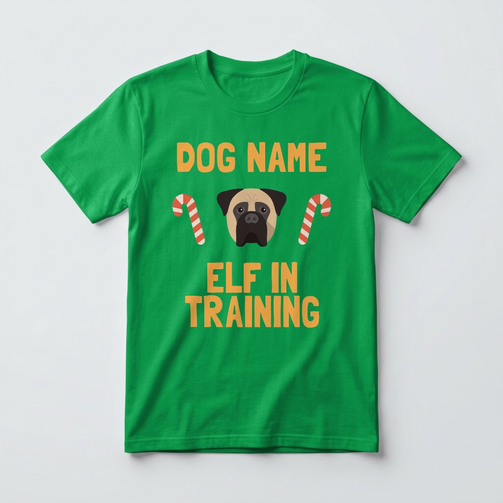 Elf In Training: Personalised {breedFullName} T-Shirt