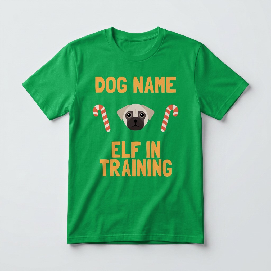 Elf In Training: Personalised {breedFullName} T-Shirt