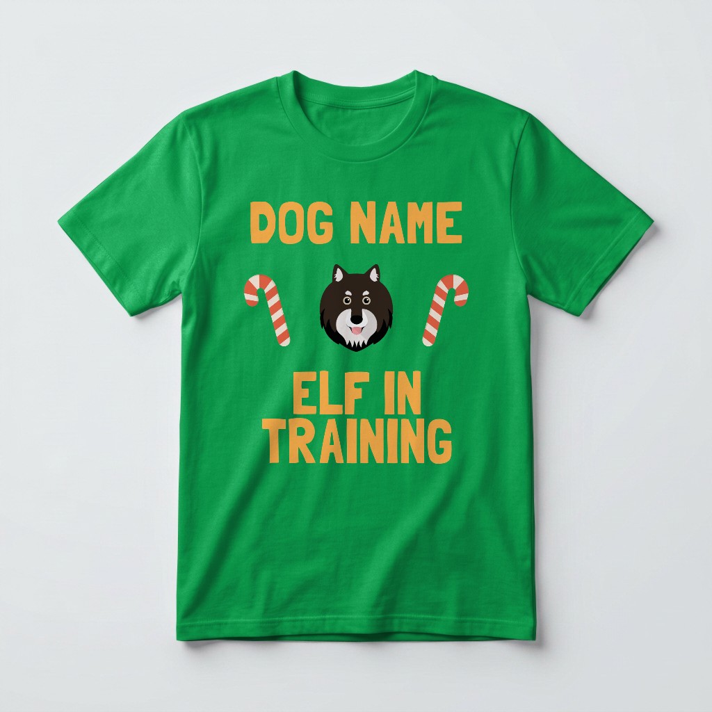 Elf In Training: Personalised {breedFullName} T-Shirt