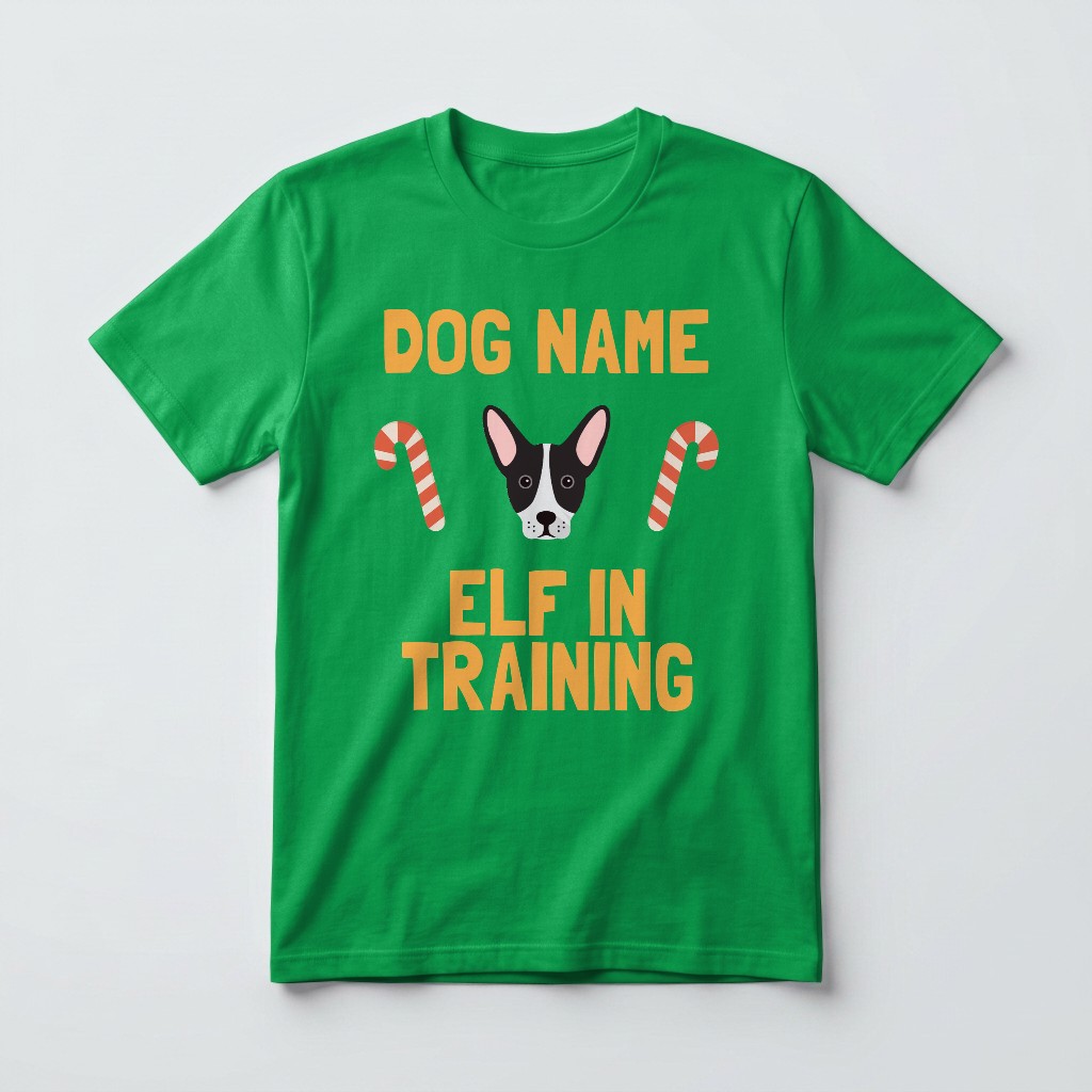 Elf In Training: Personalised {breedFullName} T-Shirt