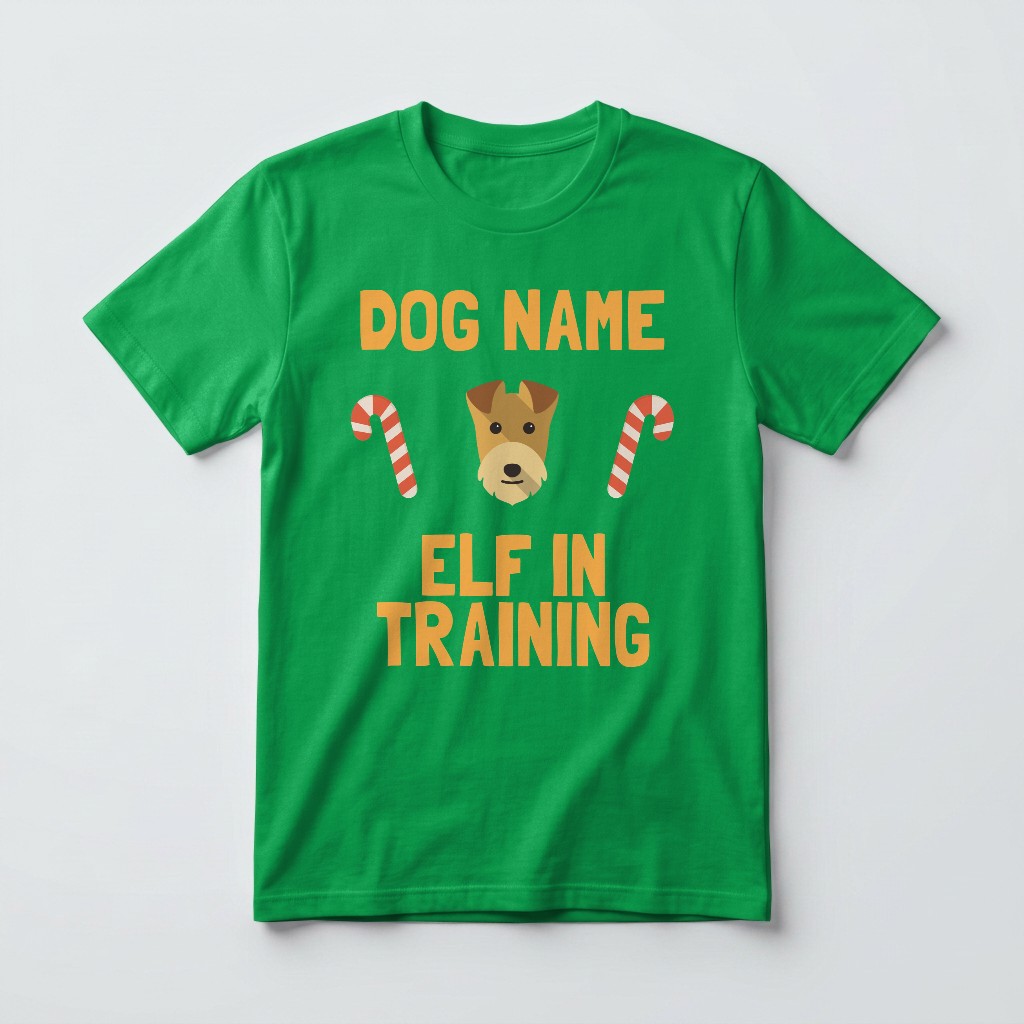 Elf In Training: Personalised {breedFullName} T-Shirt