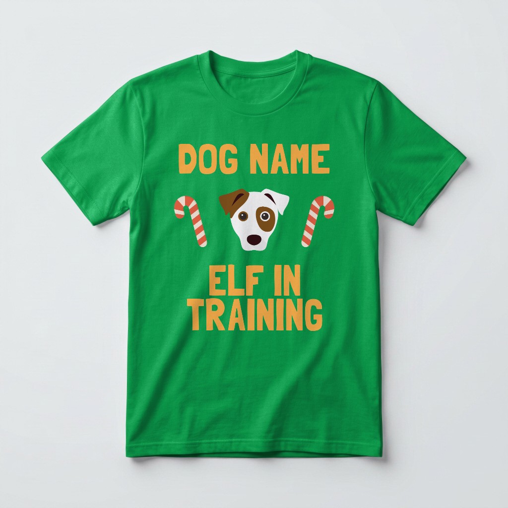 Elf In Training: Personalised {breedFullName} T-Shirt