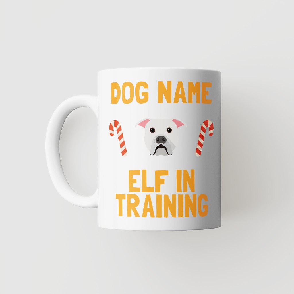 Elf In Training: Personalised {breedFullName} Mug